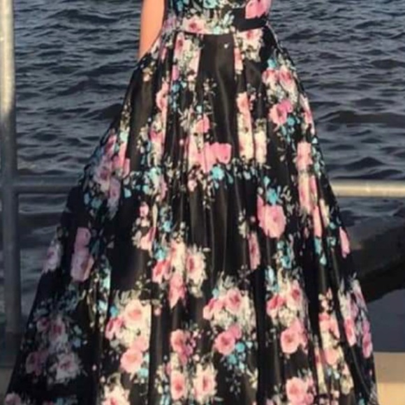LAURA petites Floral A-line Ball Gown - Picture 6 of 6